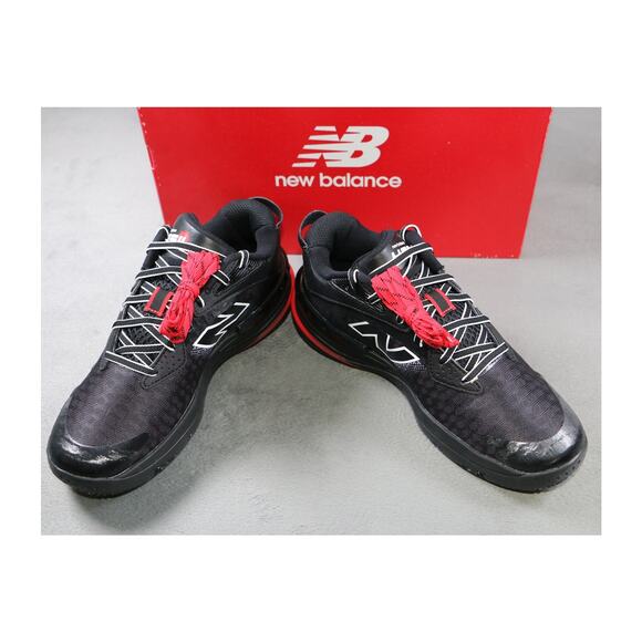 New Balance Hesi Low V2 Mens 6.5 Wide 2E Basketball Shoes Black White BBHSLAT2 main image 7